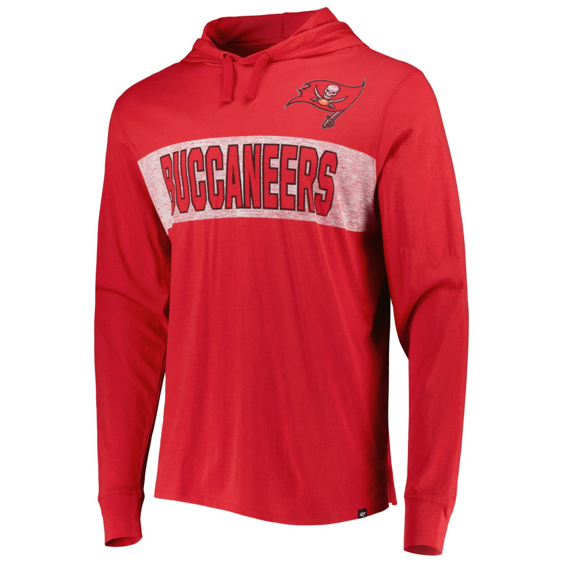 Tampa Bay Buccaneers '47 Field Franklin Hooded Long Sleeve T-Shirt - Red outlet