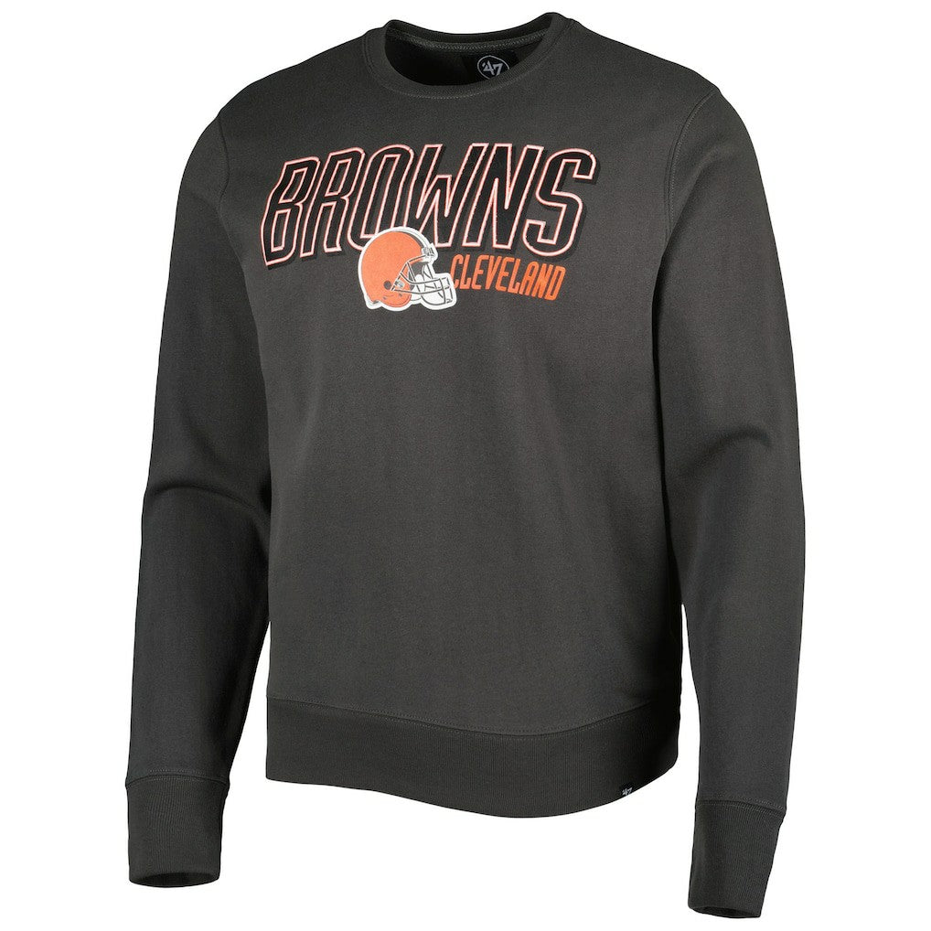 Cleveland Browns '47 Locked In Headline Pullover Sweatshirt - Charcoal discount