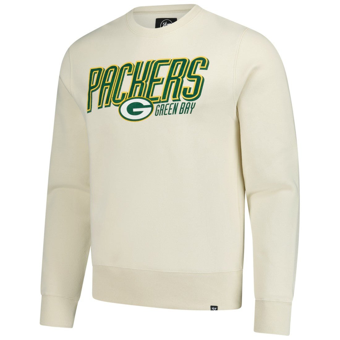 Green Bay Packers '47 Locked In Headline Pullover Sweatshirt - Cream online