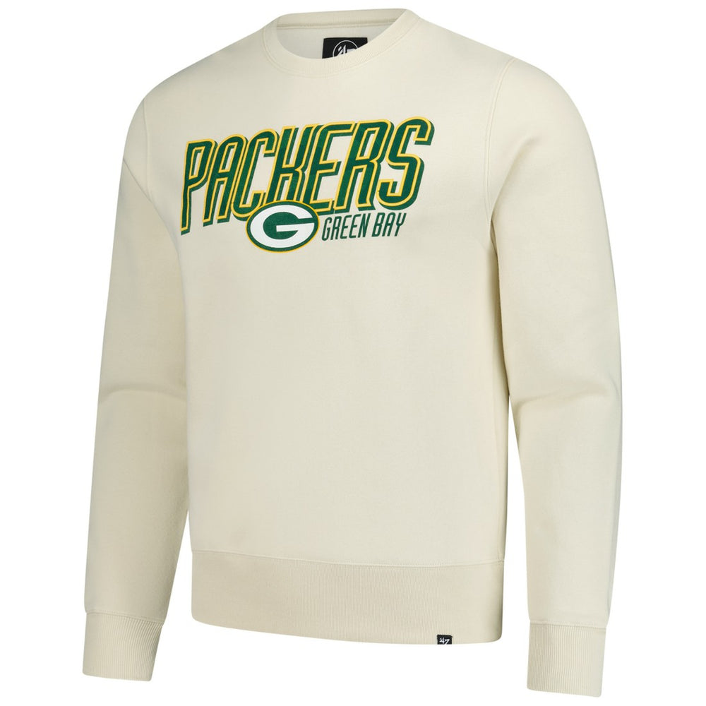 Green Bay Packers '47 Locked In Headline Pullover Sweatshirt - Cream online