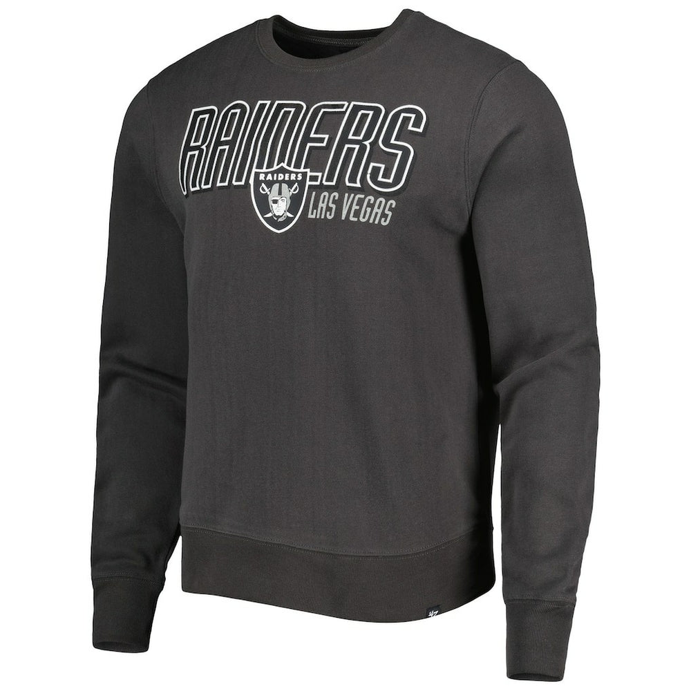 Las Vegas Raiders '47 Locked In Headline Pullover Sweatshirt - Charcoal discount