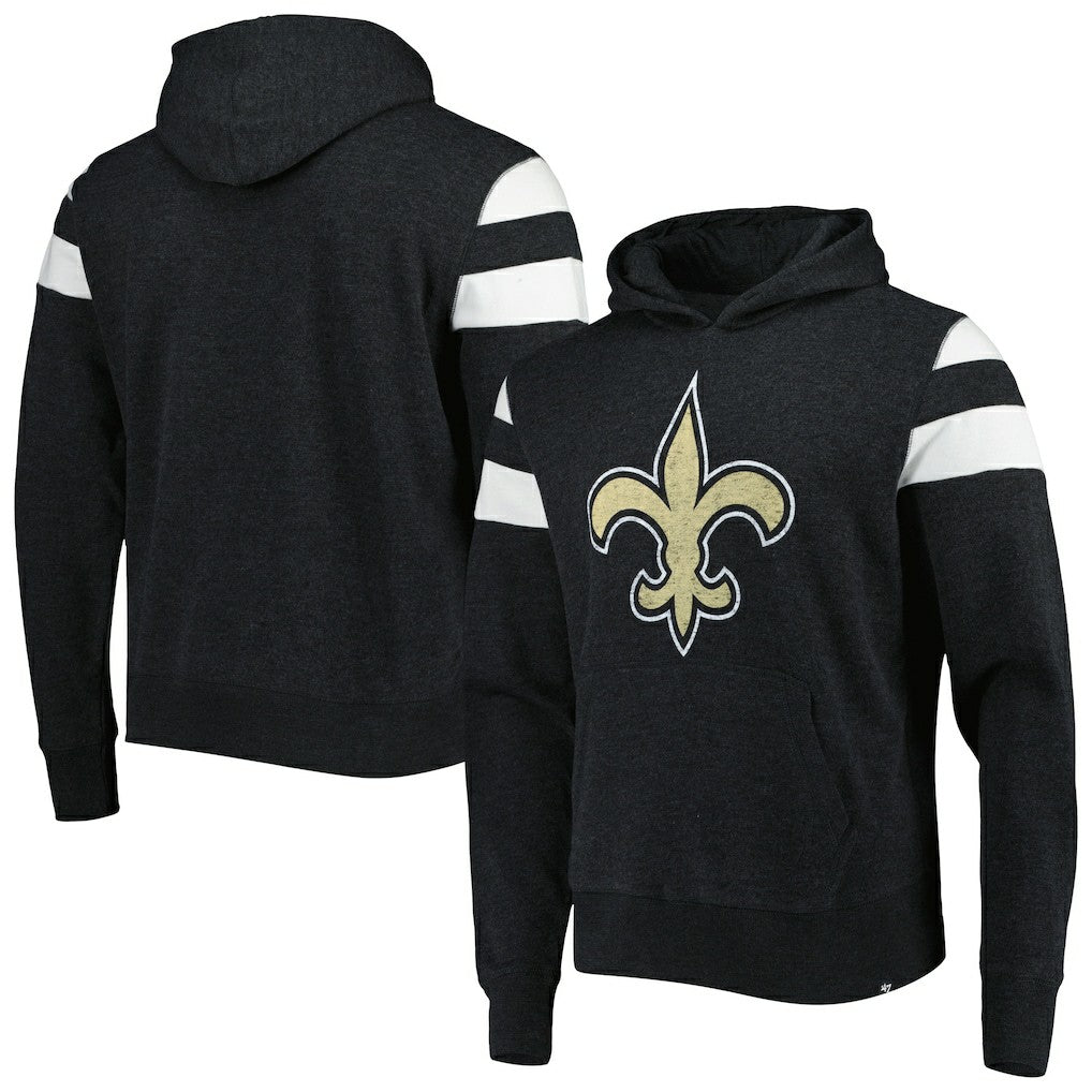 New Orleans Saints '47 Premier Nico Pullover Hoodie - Heathered Black online