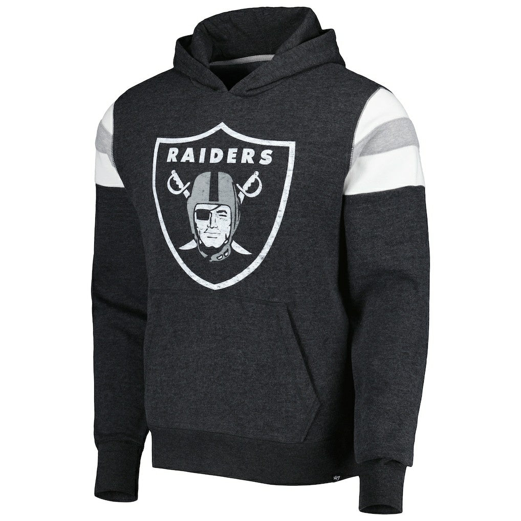 Las Vegas Raiders '47 Premier Nico Pullover Hoodie - Heathered Black sale
