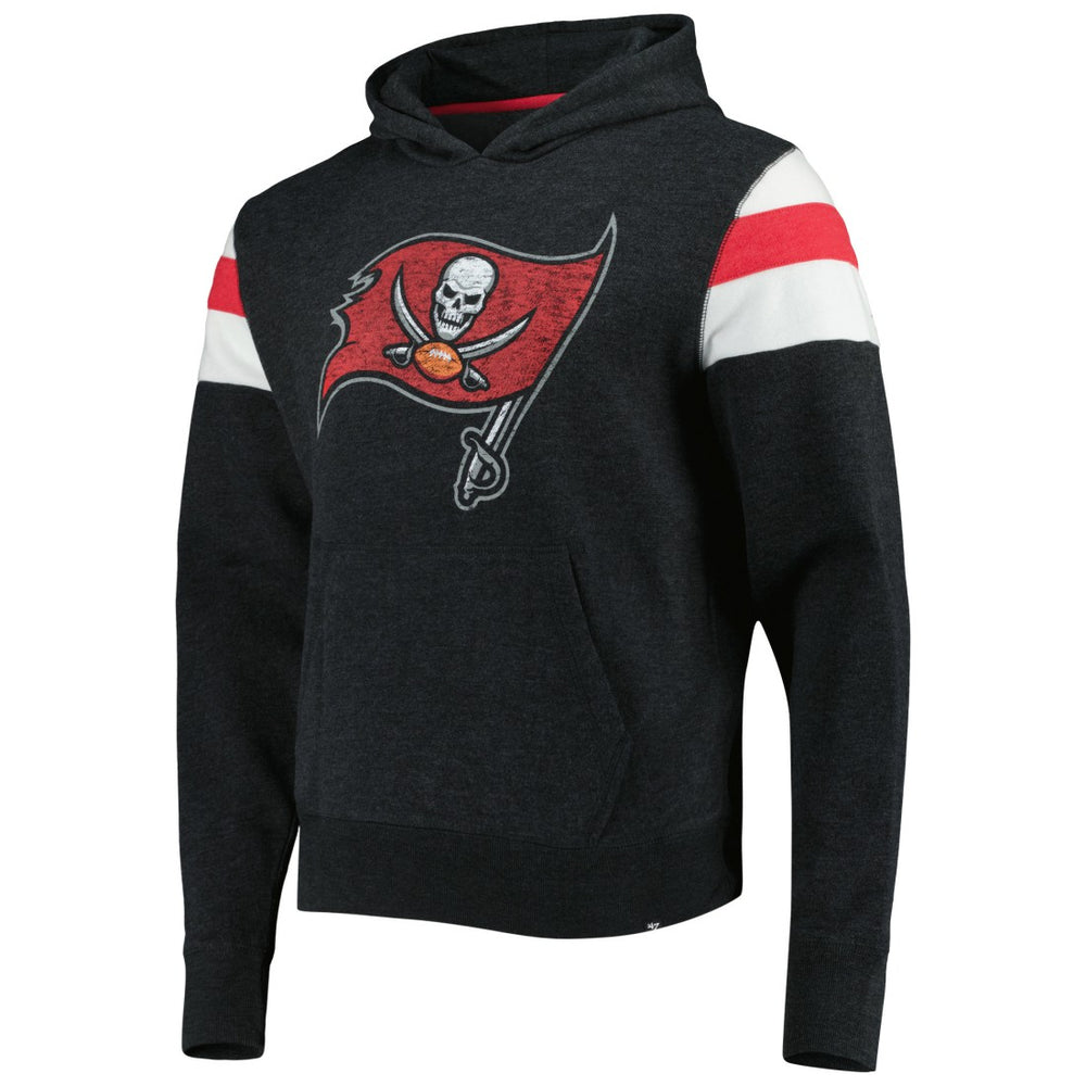 Tampa Bay Buccaneers '47 Premier Nico Pullover Hoodie - Heathered Black for sale