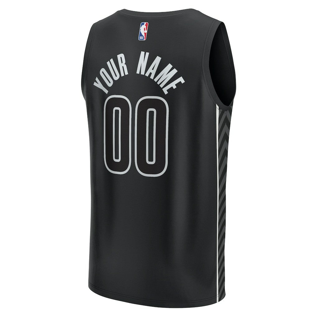 Brooklyn Nets Custom Fast Break Jersey - Statement Edition - Black | Fanatics shop