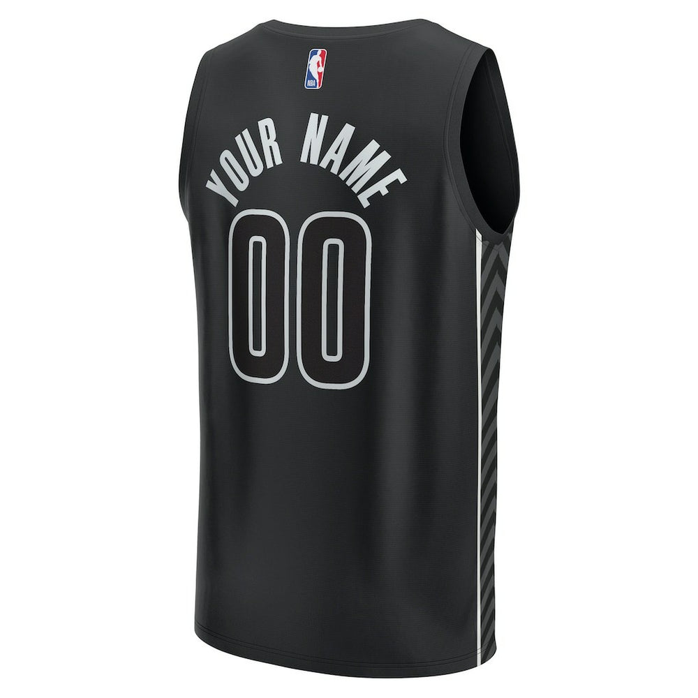Brooklyn Nets Custom Fast Break Jersey - Statement Edition - Black | Fanatics shop
