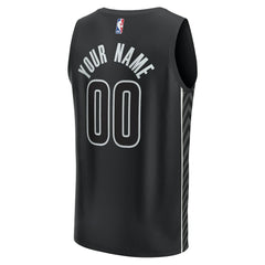 Brooklyn Nets Custom Fast Break Jersey - Statement Edition - Black | Fanatics shop
