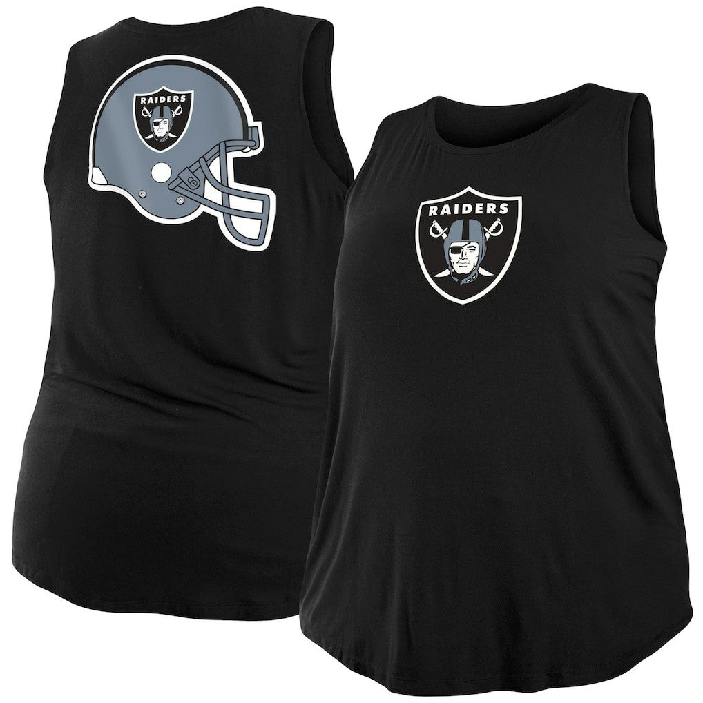 Las Vegas Raiders New Era Women's Plus Size Tank Top - Black cheap
