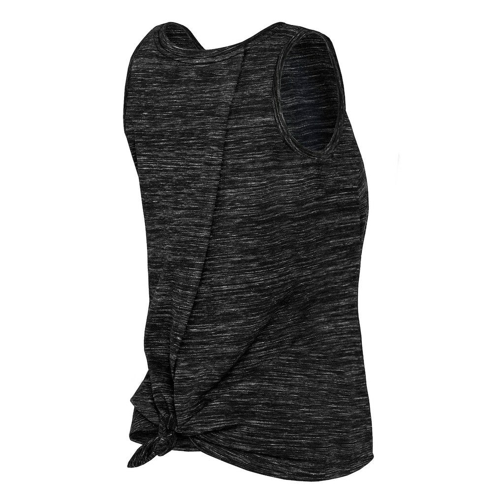 Las Vegas Raiders New Era Women's Space Dye Tie-Back Tank Top - Black on sale