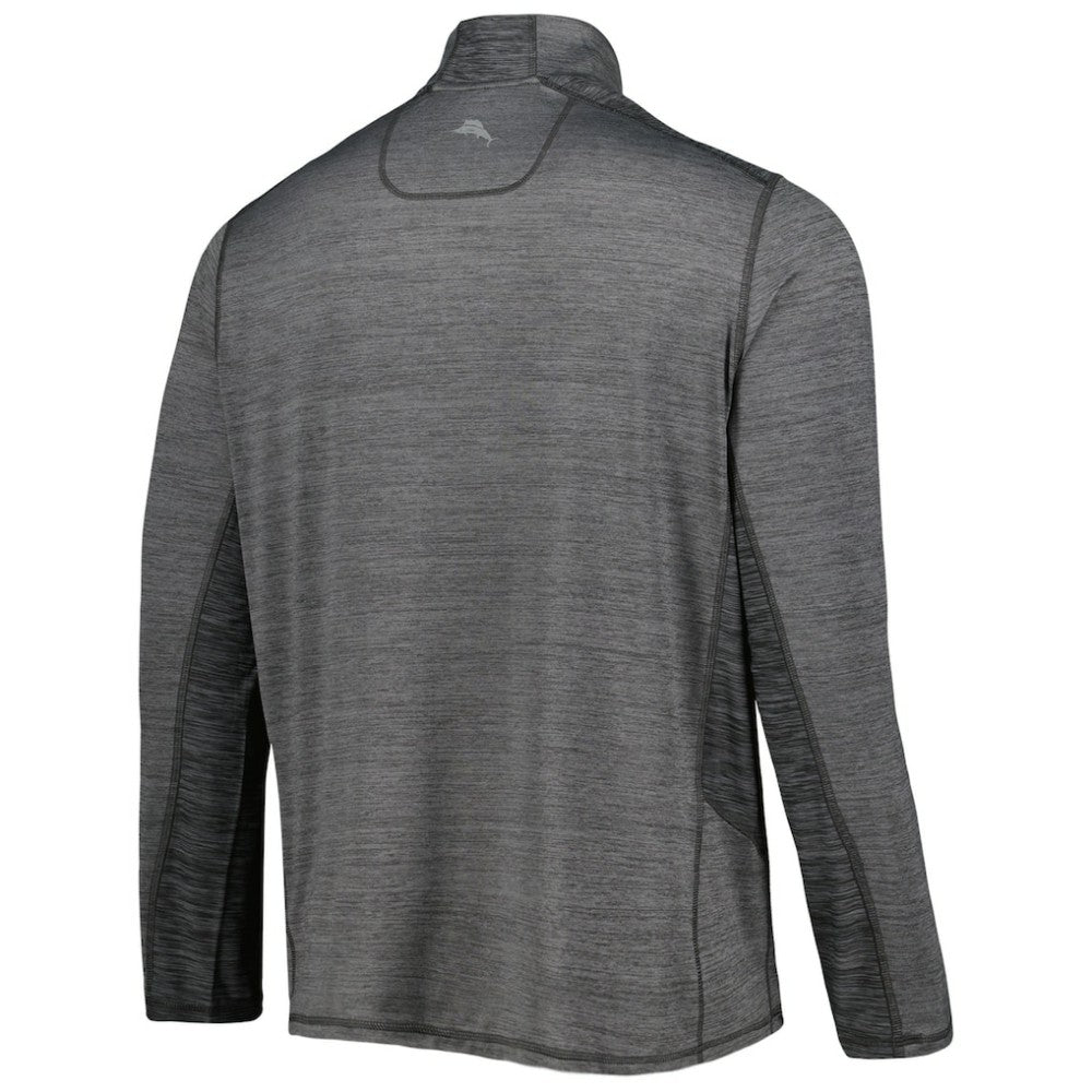 Chicago Cubs Tommy Bahama Delray IslandZone Half-Zip Top - Charcoal