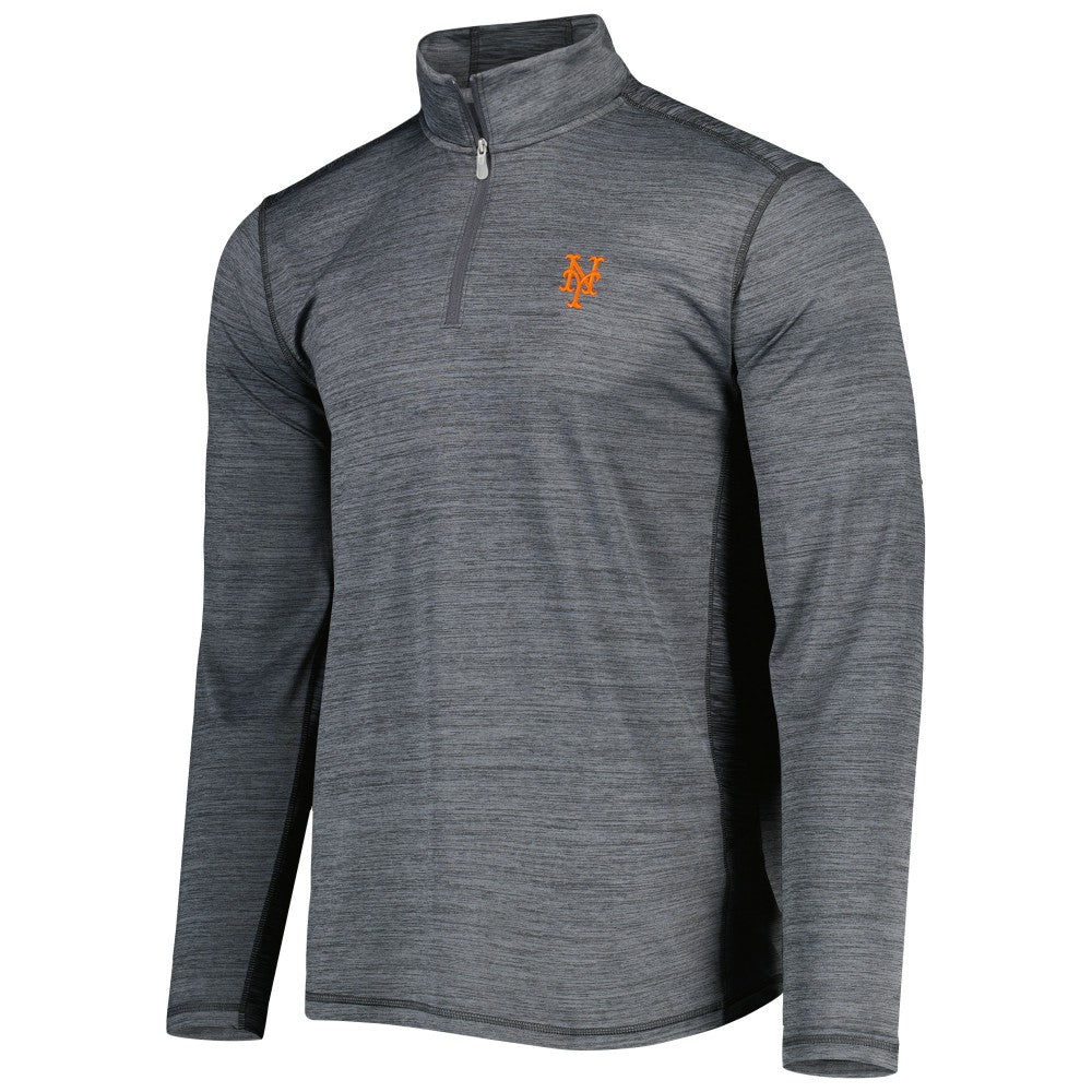 New York Mets Tommy Bahama Delray IslandZone Half-Zip Top - Gray