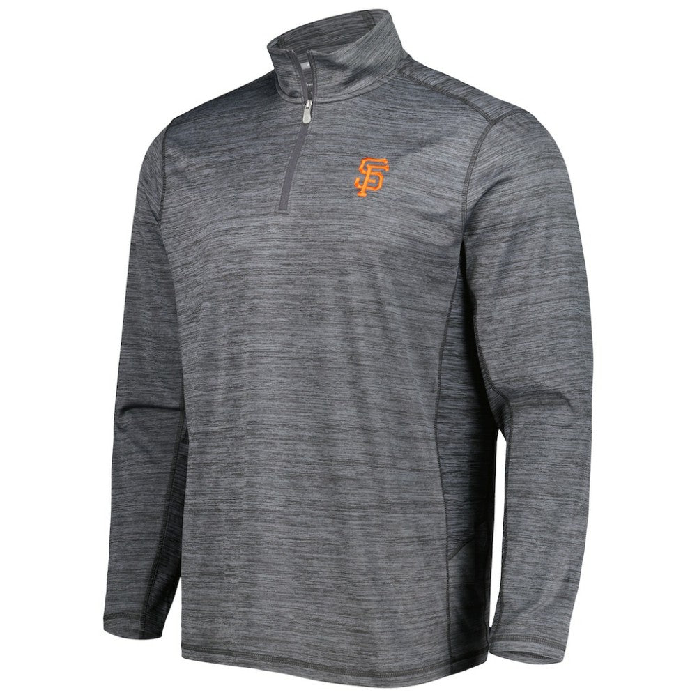 San Francisco Giants Tommy Bahama Delray IslandZone Half-Zip Top - Gray