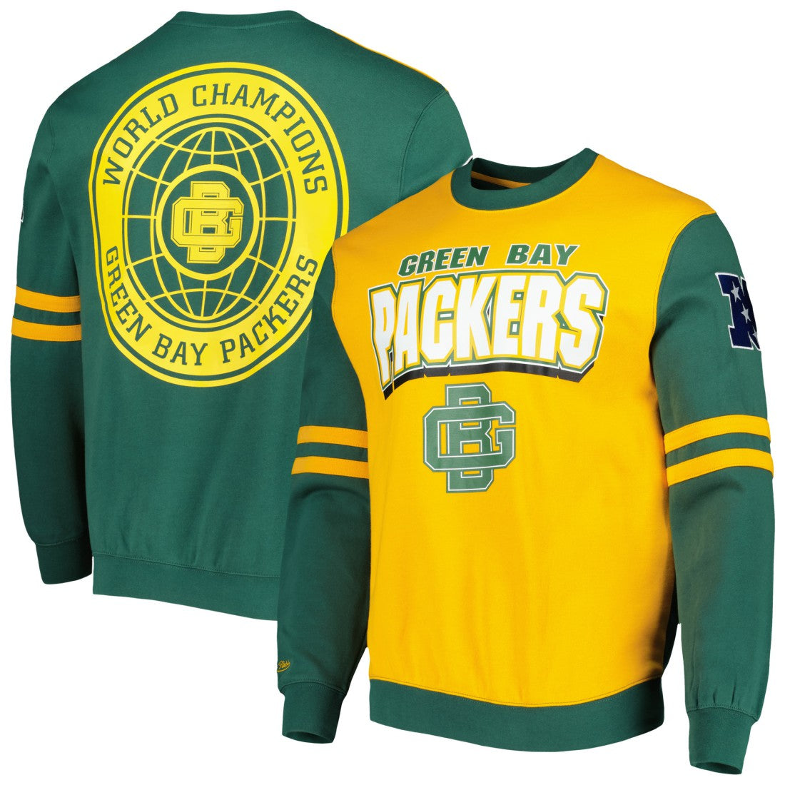 Green Bay Packers All Over 2.0 Pullover Sweatshirt - Gold outlet