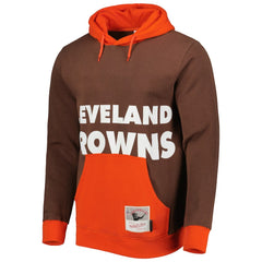 Cleveland Browns Big Face 5.0 Pullover Hoodie - Brown for sale