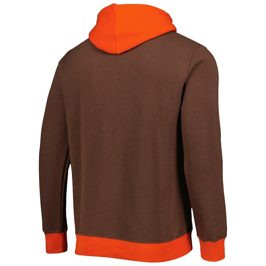 Cleveland Browns Big Face 5.0 Pullover Hoodie - Brown for sale
