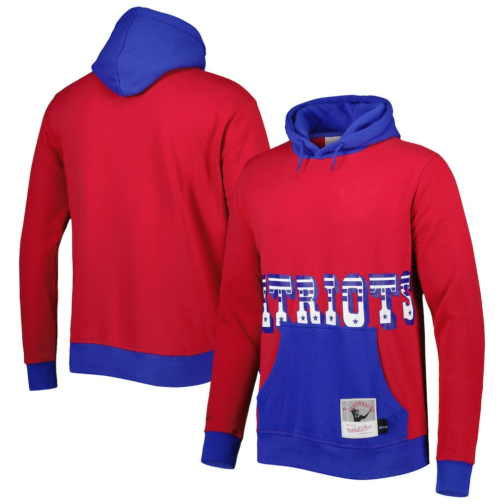 New England Patriots Big Face 5.0 Pullover Hoodie - Red sale