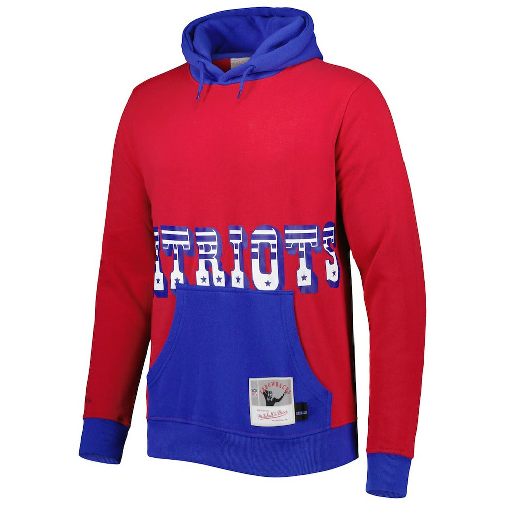 New England Patriots Big Face 5.0 Pullover Hoodie - Red sale