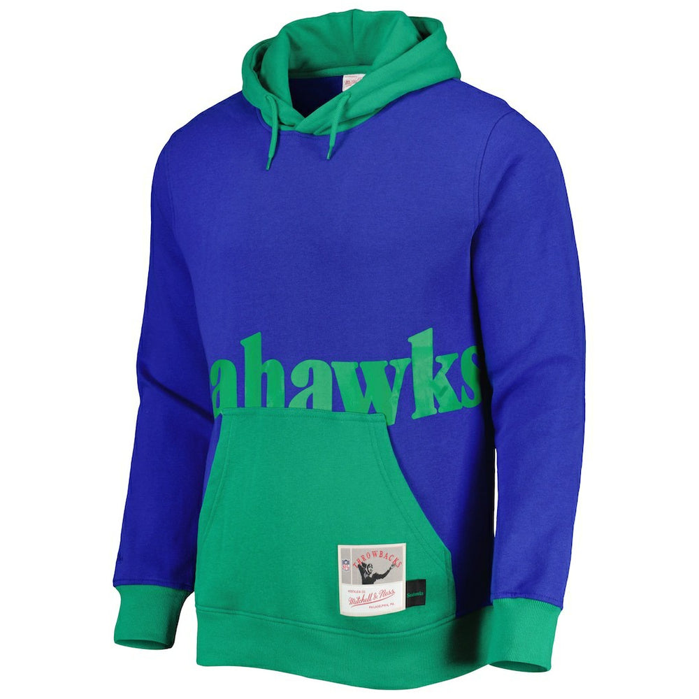 Seattle Seahawks Big Face 5.0 Pullover Hoodie - Royal discount