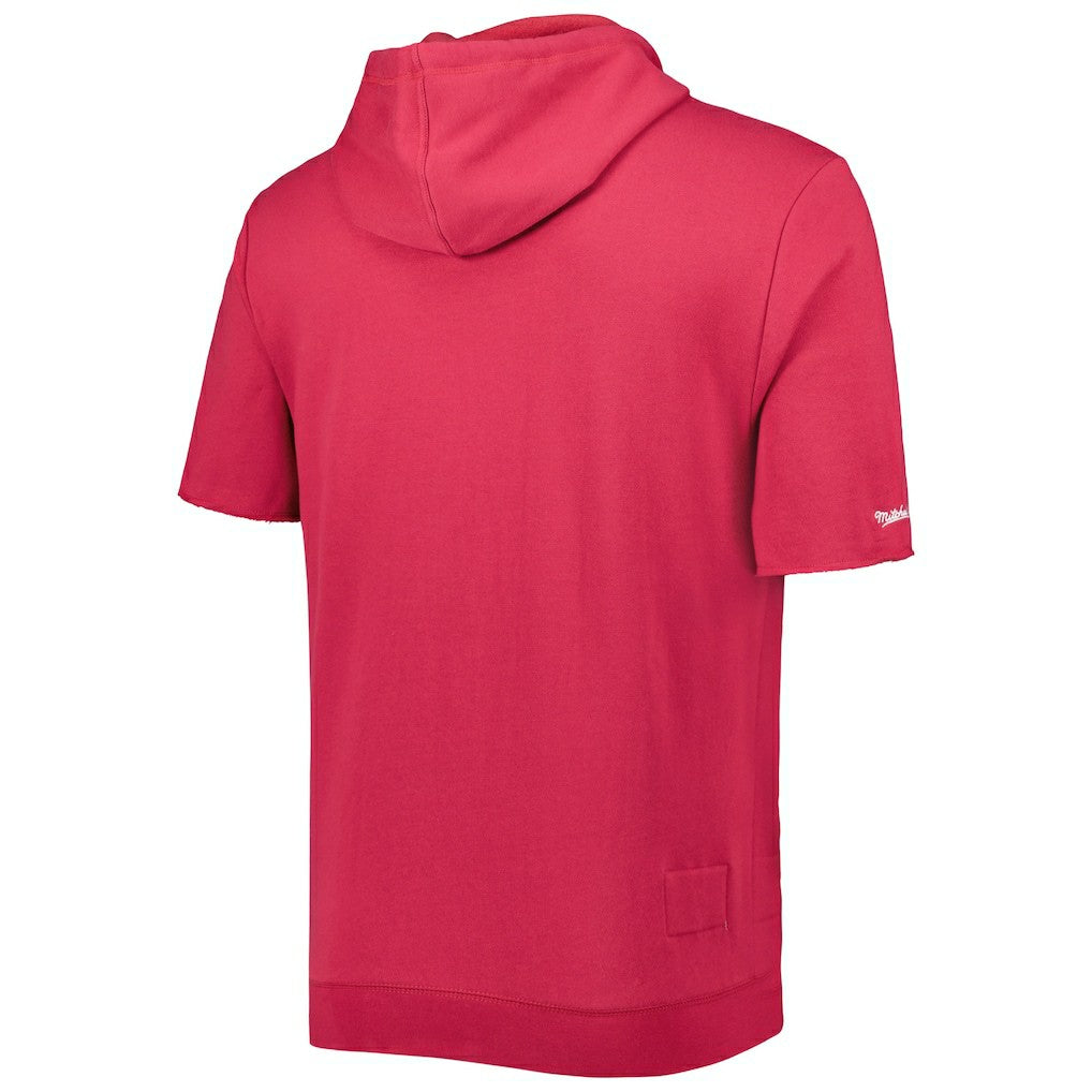 Arizona Cardinals Washed Short Sleeve Pullover Hoodie - Cardinal outlet