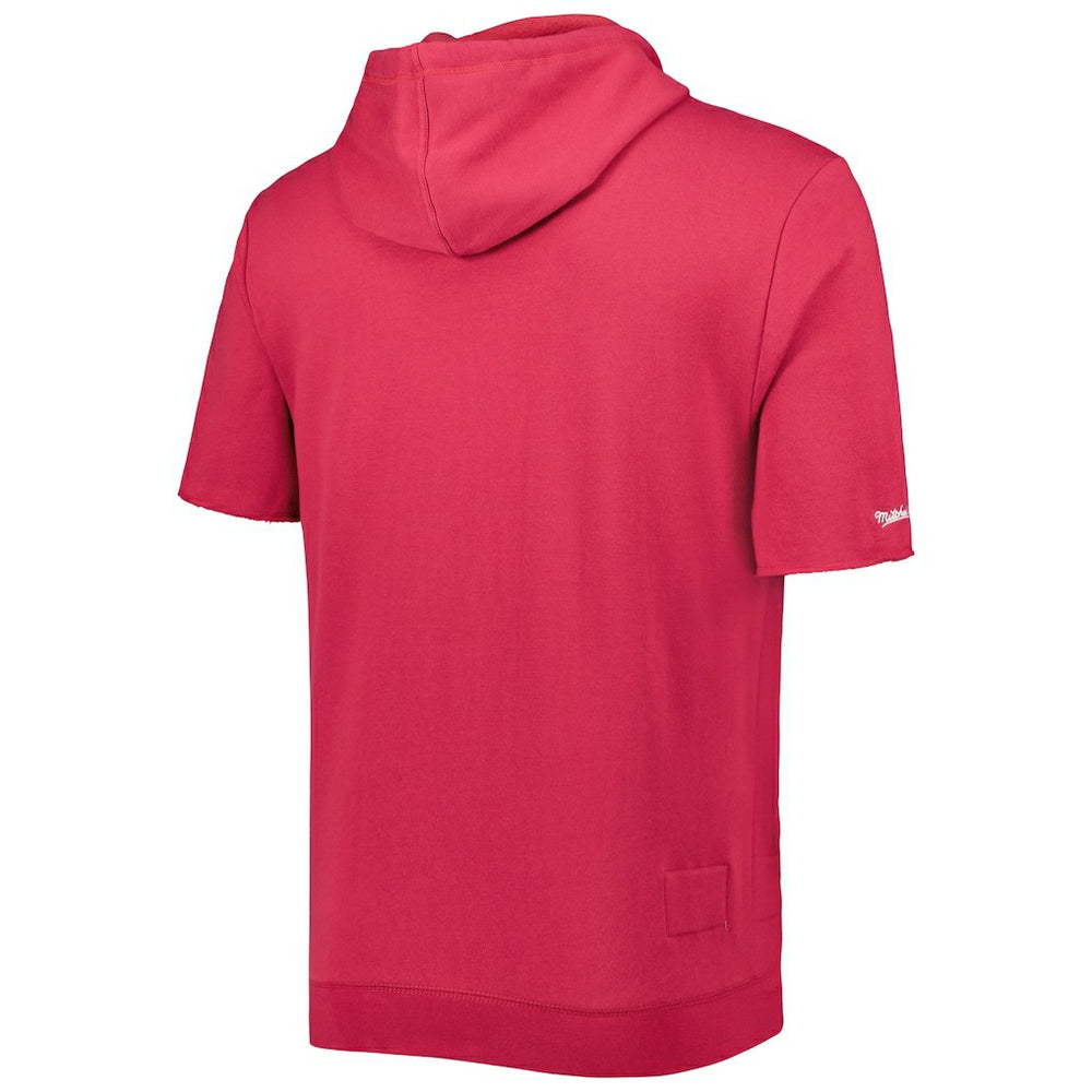 Arizona Cardinals Washed Short Sleeve Pullover Hoodie - Cardinal outlet