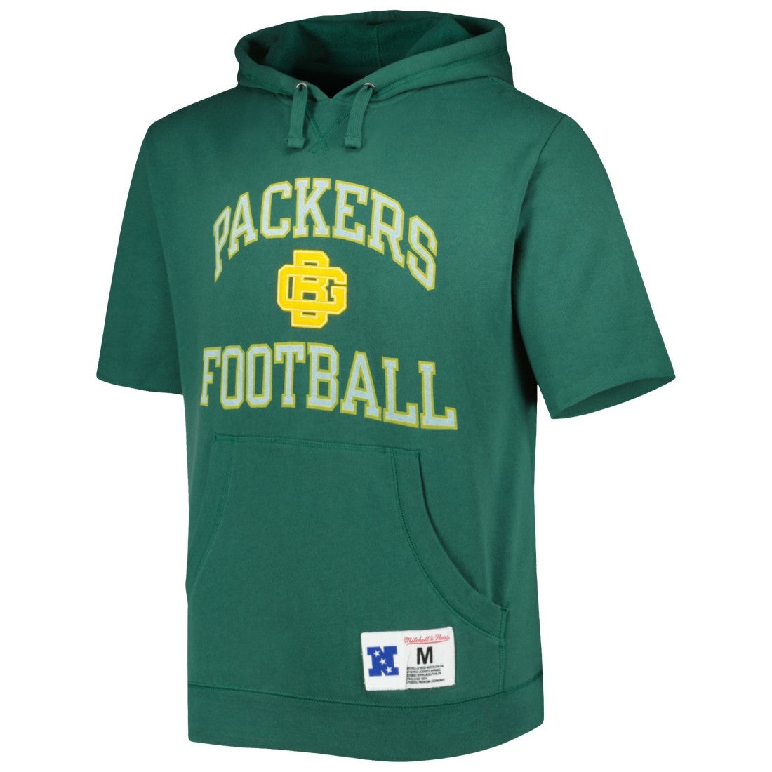 Green Bay Packers Washed Short Sleeve Pullover Hoodie - Green online