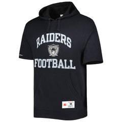 Las Vegas Raiders Washed Short Sleeve Pullover Hoodie - Black sale