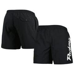 Green Bay Packers Team Essentials Nylon Shorts - Black discount