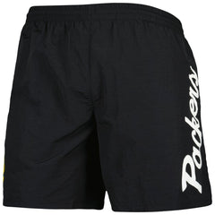 Green Bay Packers Team Essentials Nylon Shorts - Black discount