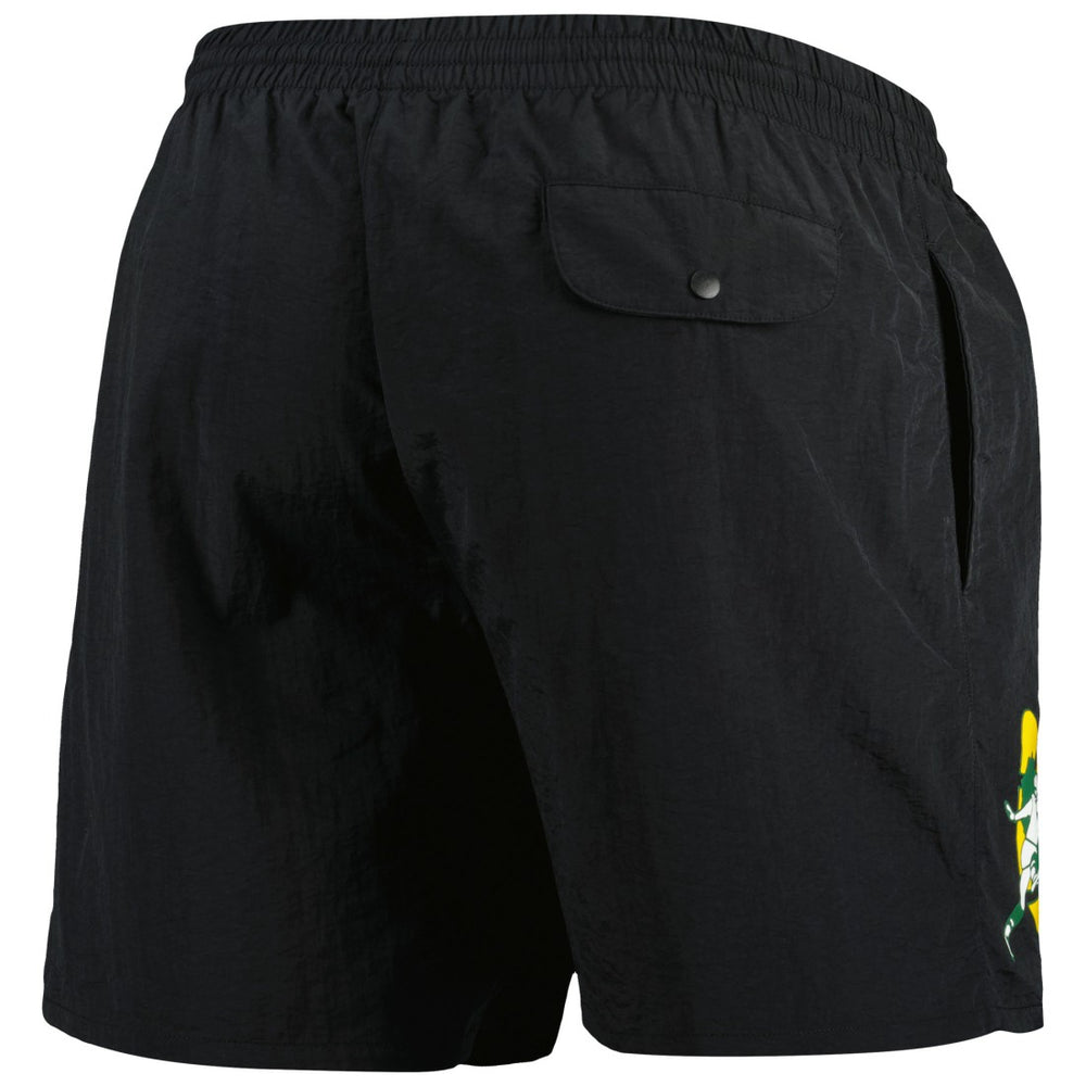 Green Bay Packers Team Essentials Nylon Shorts - Black discount