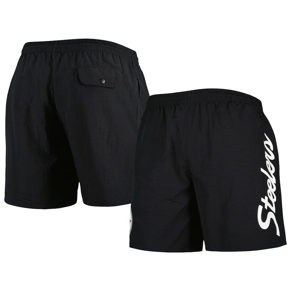 Pittsburgh Steelers Team Essentials Nylon Shorts - Black on sale