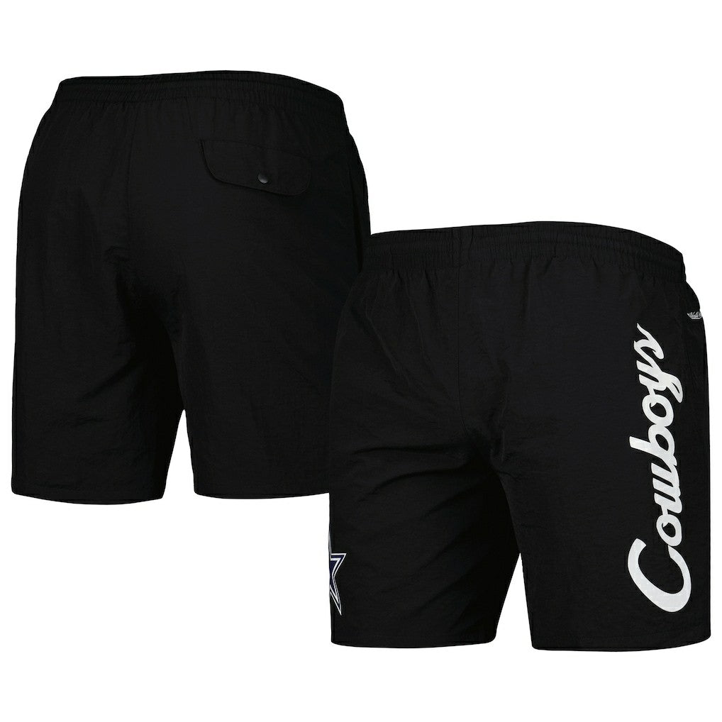 Dallas Cowboys Team Essentials Nylon Shorts - Black outlet