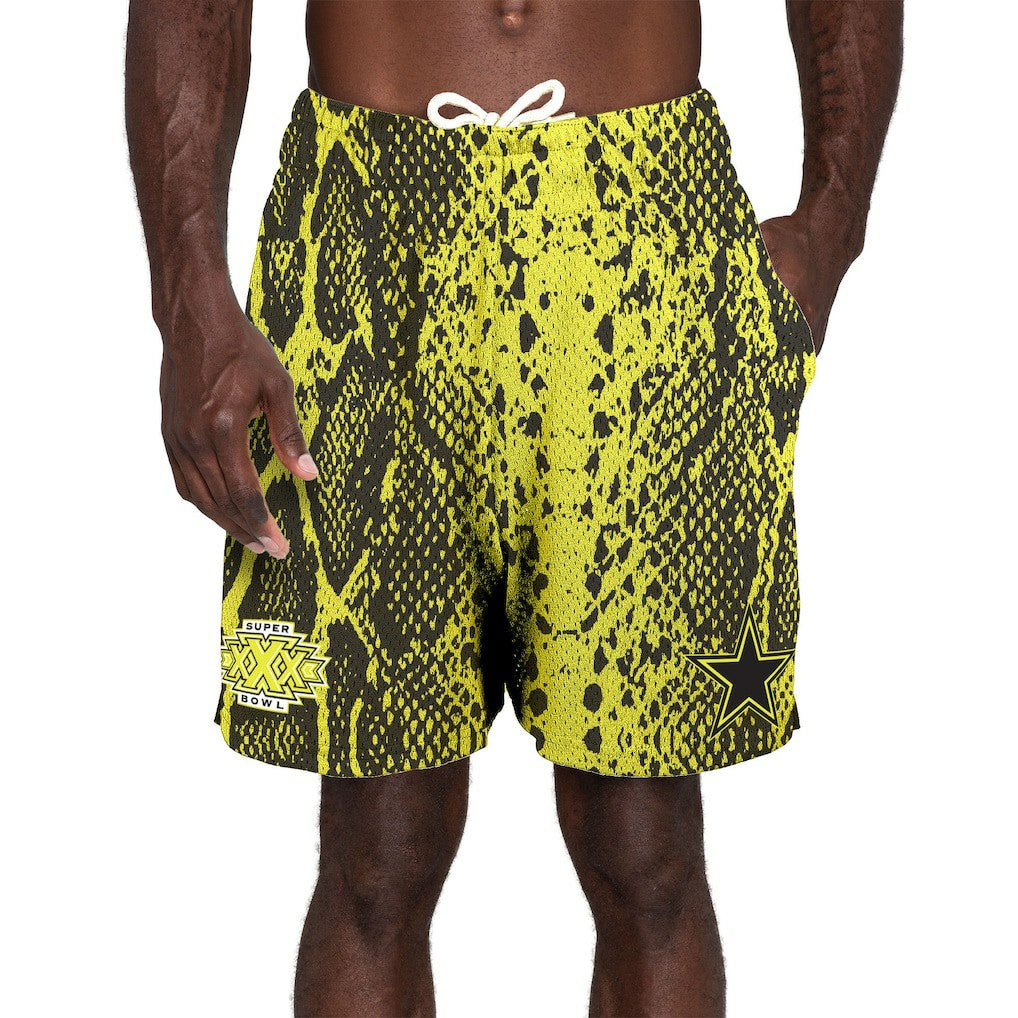 Dallas Cowboys New Era Super Bowl XXX Summer Pop Shorts - Yellow online