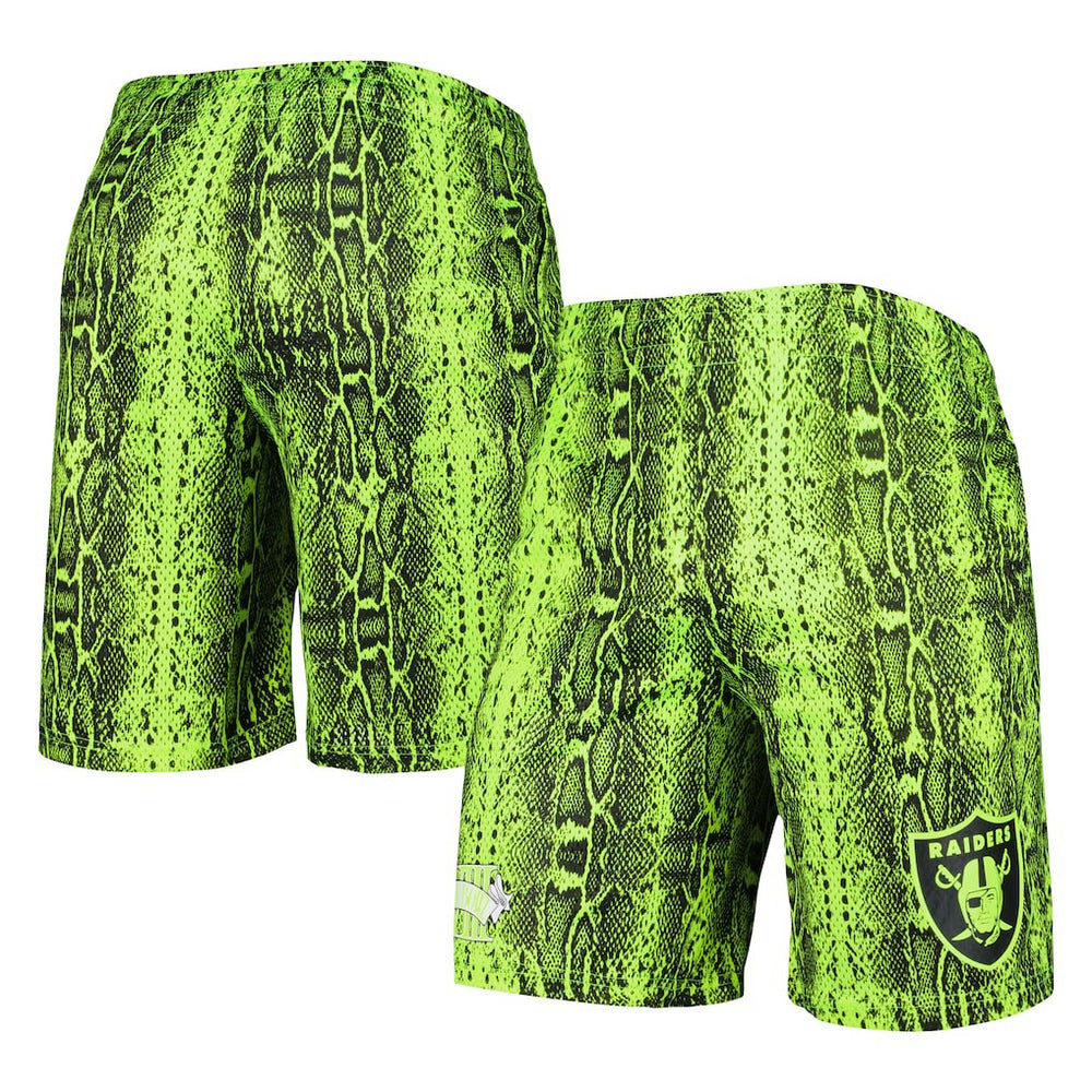 Las Vegas Raiders New Era Summer Pop Shorts - Neon Green sale