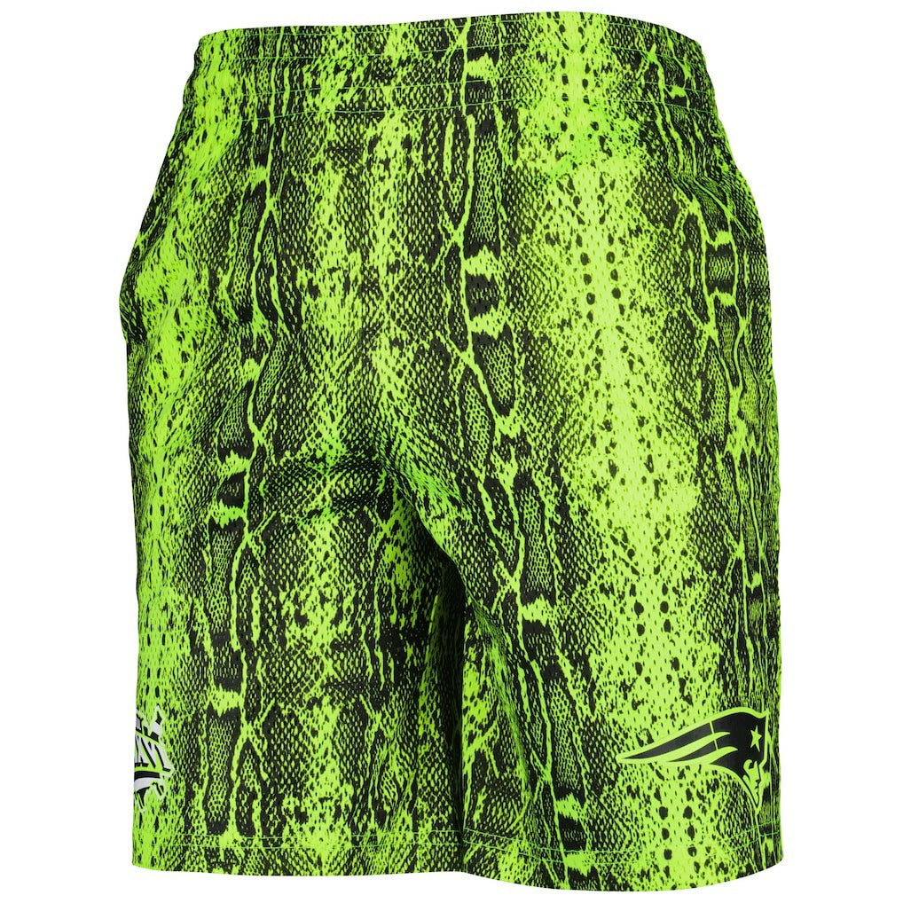 New England Patriots New Era Summer Pop Shorts - Neon Green for sale