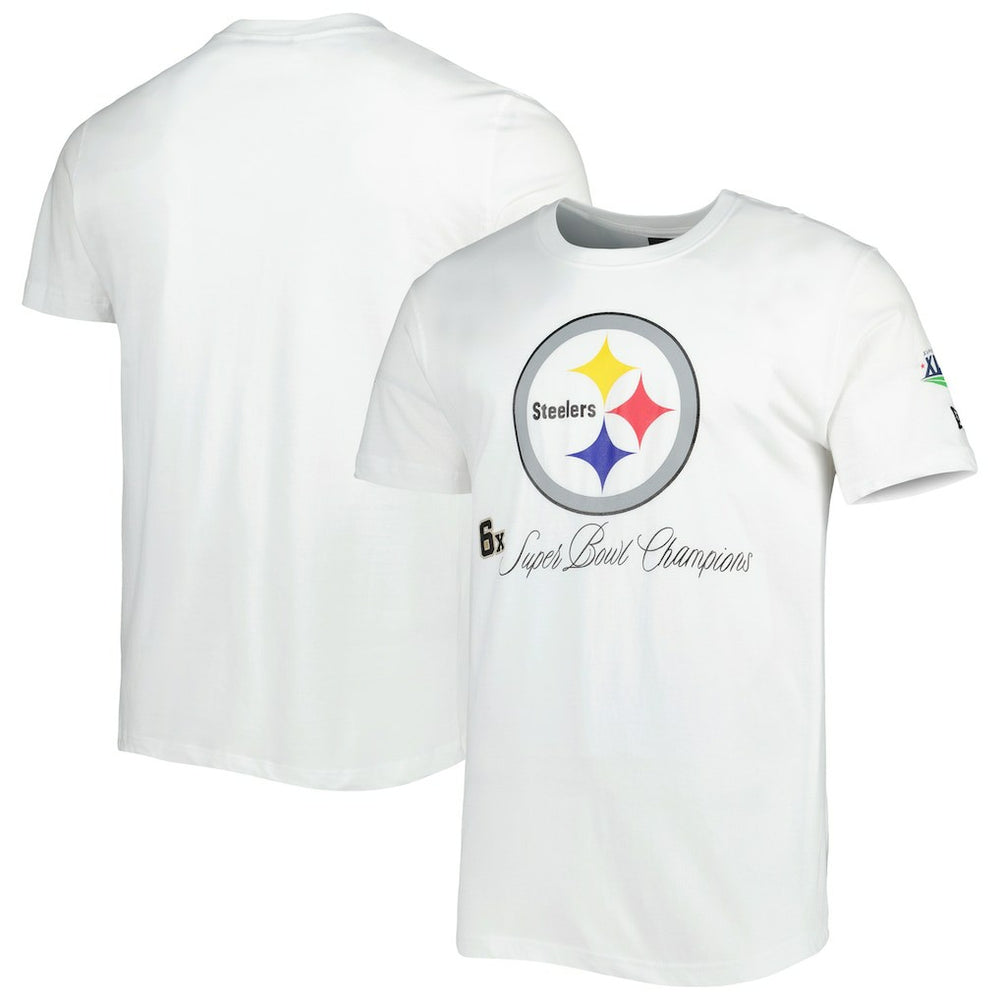 Pittsburgh Steelers New Era Historic Champs T-Shirt - White cheap
