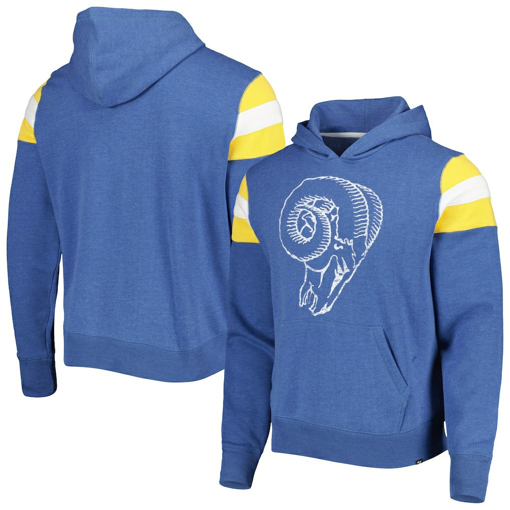 Los Angeles Rams '47 Legacy Premier Nico Pullover Hoodie - Royal on sale