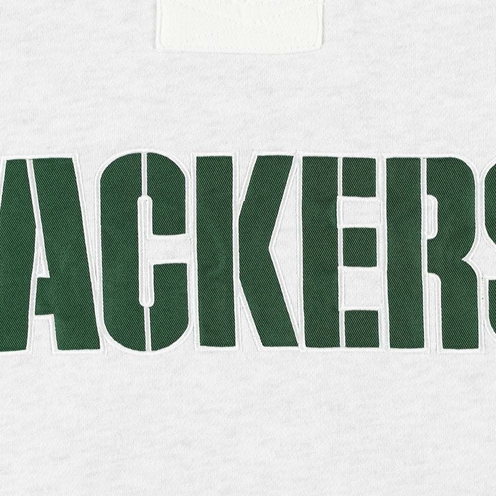 Green Bay Packers '47 Gridiron Lace-Up Pullover Hoodie - Heather Gray on sale