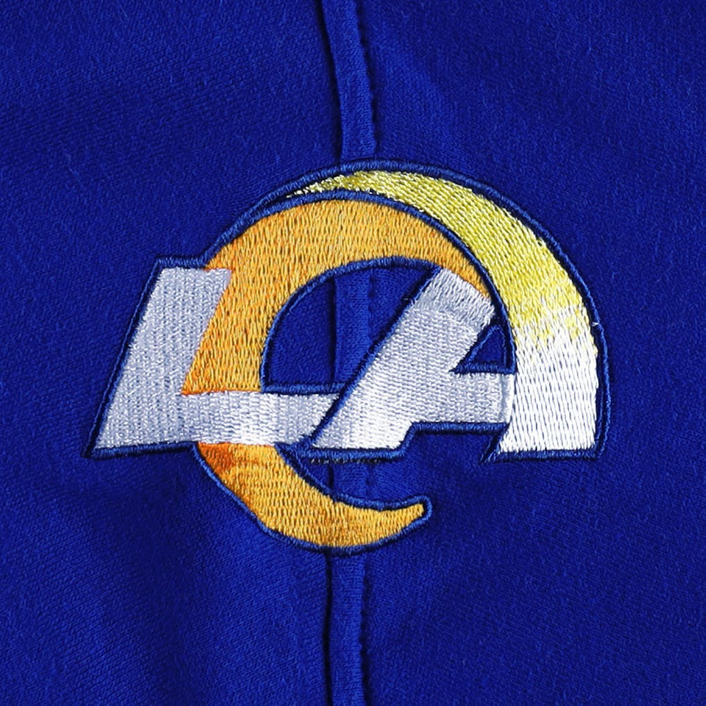 Los Angeles Rams '47 Gridiron Lace-Up Pullover Hoodie - Heather Gray online