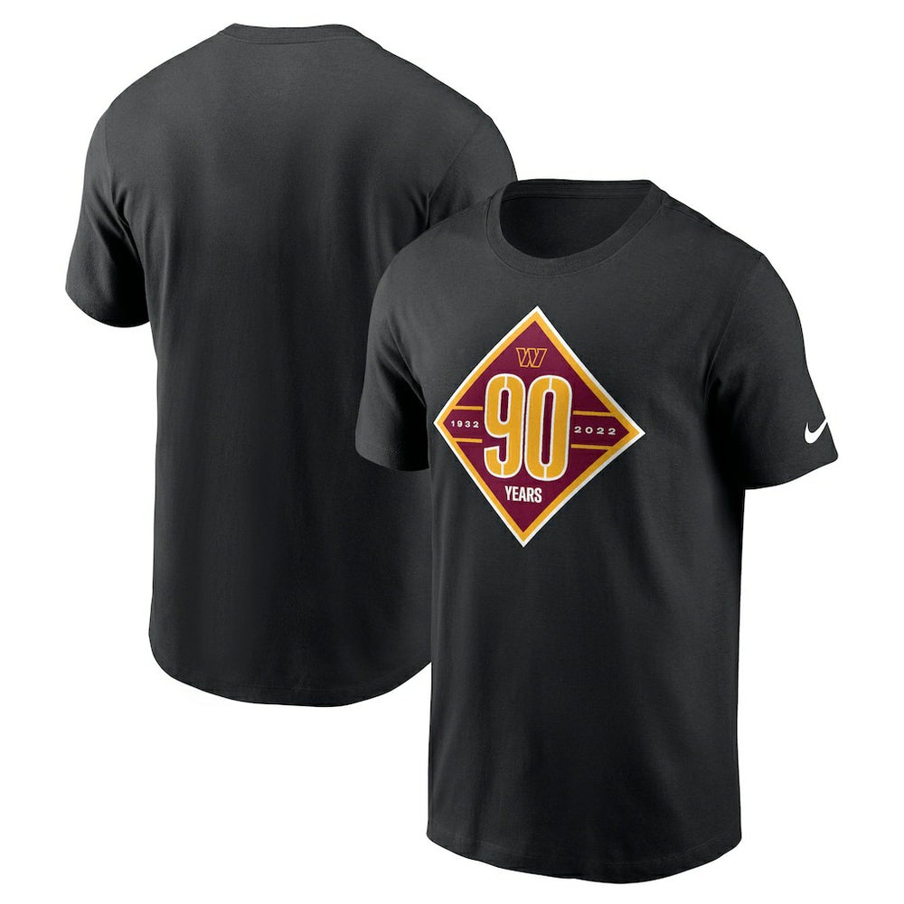 Washington Commanders 90th Anniversary T-Shirt - Black | Nike outlet