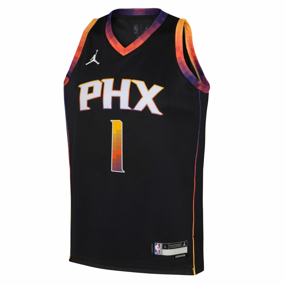 Devin Booker Phoenix Suns Jordan Brand Youth Swingman Jersey - Statement Edition - Black shop