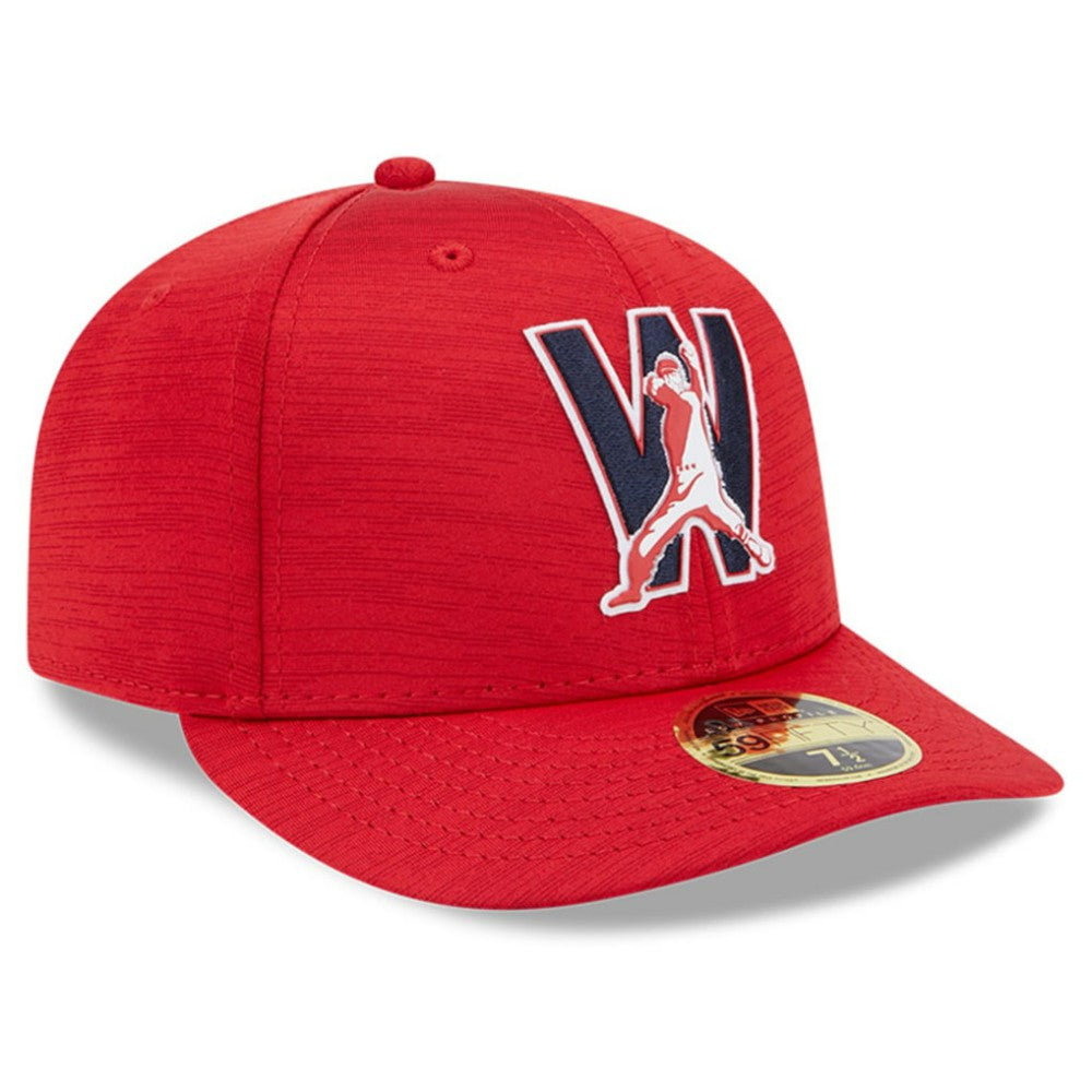 Washington Nationals 2023 Clubhouse Low Profile 59FIFTY Fitted Hat - Red | New Era