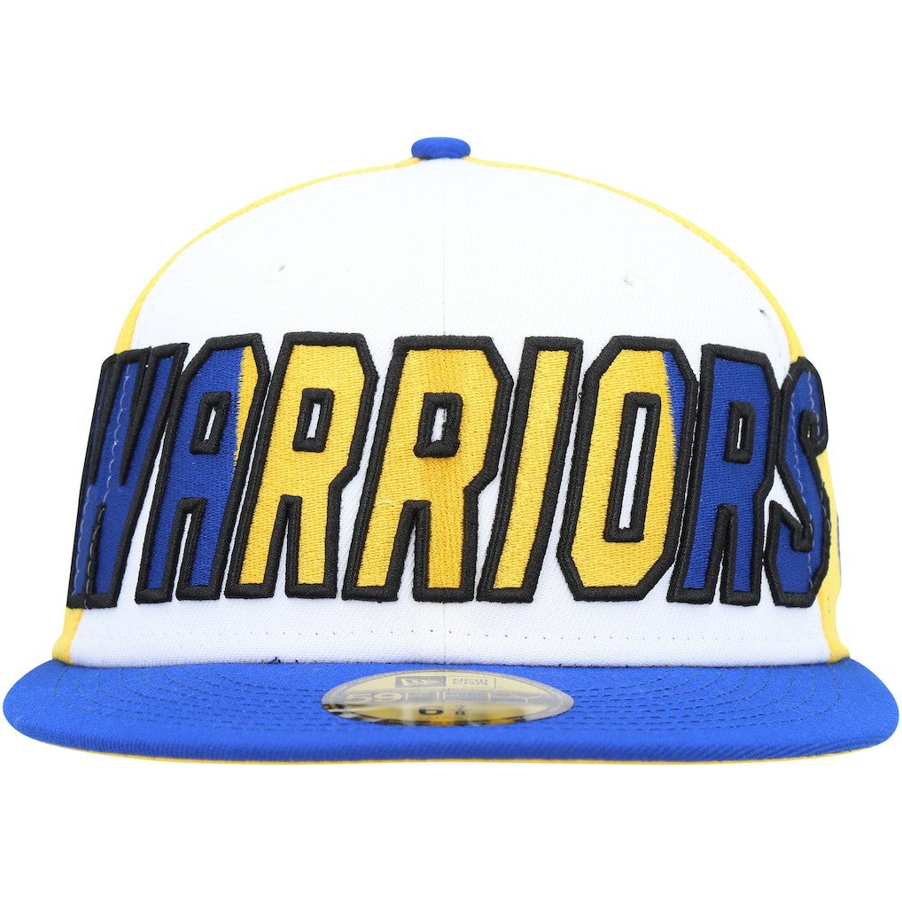 Golden State Warriors Back Half 9FIFTY Fitted Hat sale - White/Royal | New Era for sale
