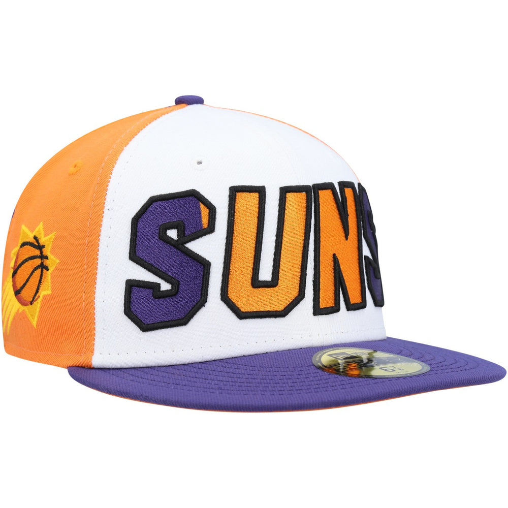 Phoenix Suns Back Half 9FIFTY Fitted Hat - White/Purple | New Era for sale