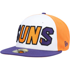 Phoenix Suns Back Half 9FIFTY Fitted Hat - White/Purple | New Era for sale