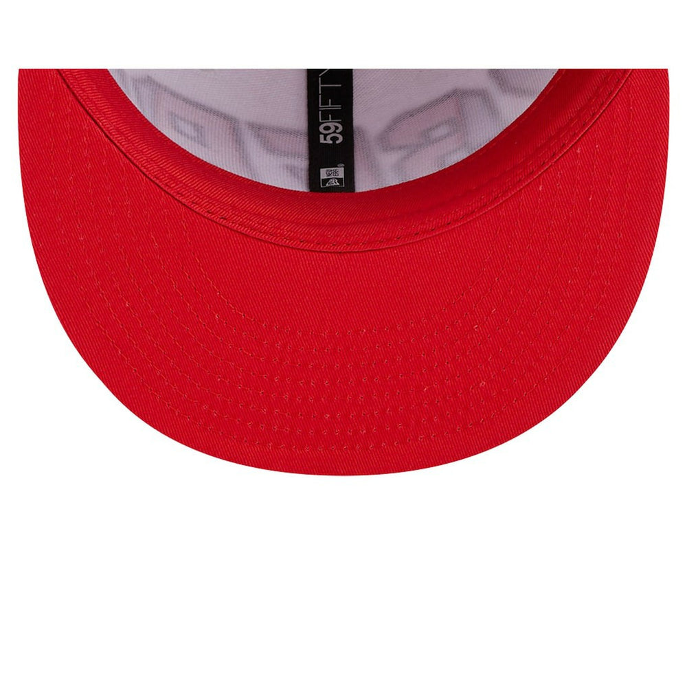 Philadelphia 76ers Back Half 9FIFTY Fitted Hat - White/Royal | New Era outlet