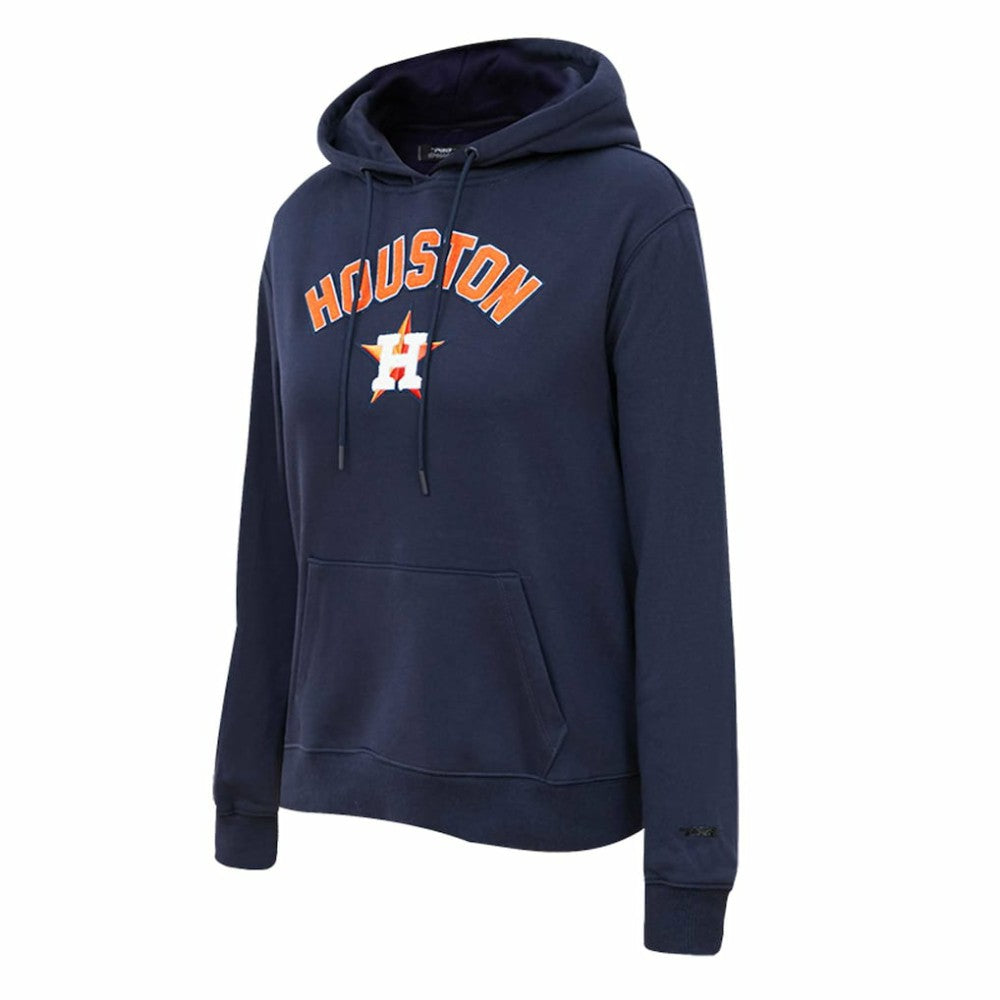 Houston Astros Pro Standard Women's Classic Fleece Pullover Hoodie - Navy