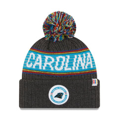 Carolina Panthers New Era 2022 Greg Olsen x Atrium Health Levine Children's Hospital Pom Knit Hat - Heather Charcoal cheap