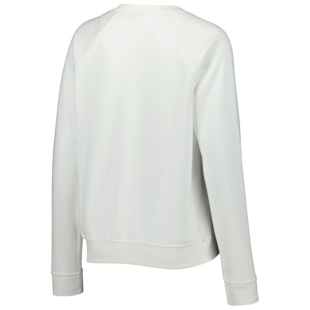 Brazil National Team Women's Lockup Varsity Tri-Blend Raglan Pullover Sweatshirt - White | Nike on sale