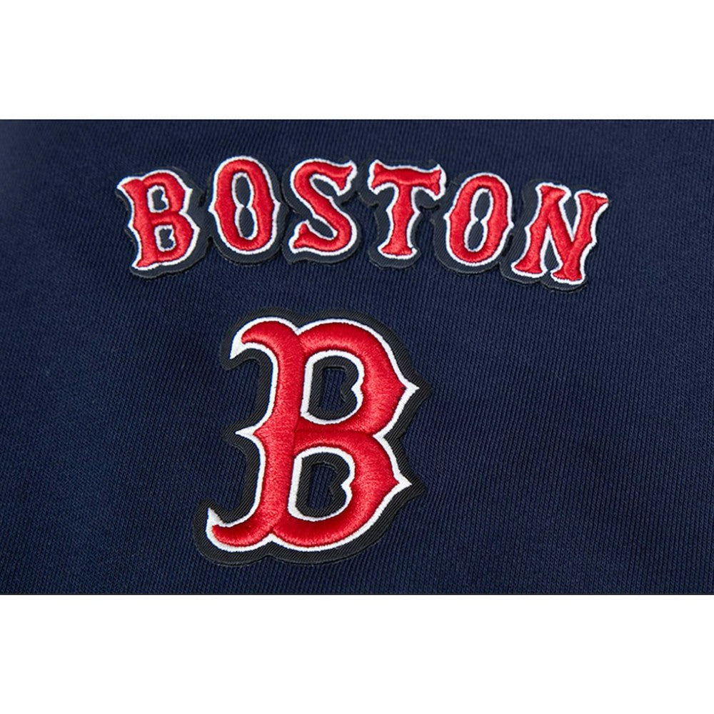 Boston Red Sox Pro Standard Women's Mash Up Pullover Sweatshirt - Navy