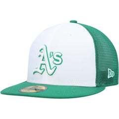 Athletics 2023 On-Field Batting Practice 59FIFTY Fitted Hat - White/Green | New Era